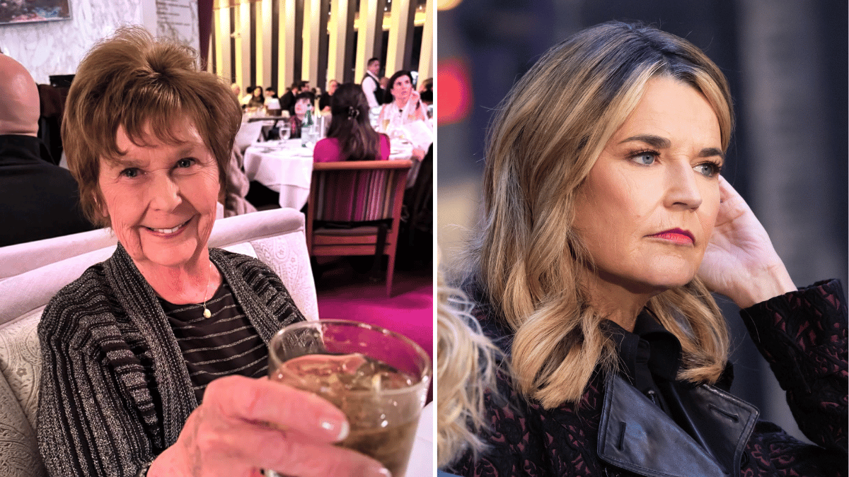 Split photo of Nancy Guthrie and Savannah Guthrie.