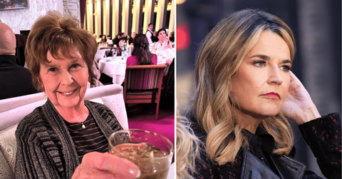 Split photo of Nancy Guthrie and Savannah Guthrie.