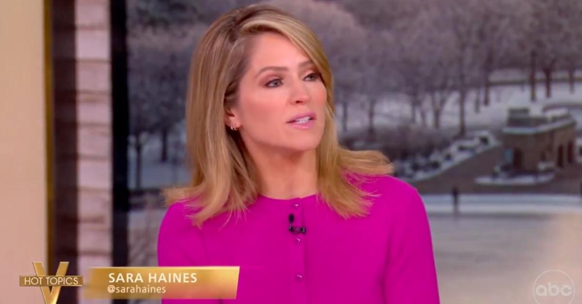 Photo of Sara Haines debunked some of Noem's statements.