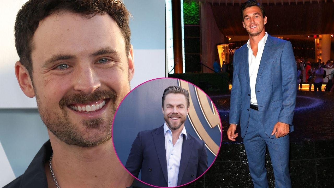 Split Images of Dylan Efron, Derek Hough, and Tyler Cameron