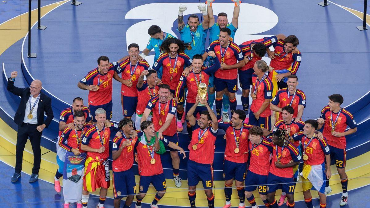 image of Spain later edited Donald Trump out of its official celebration posts.