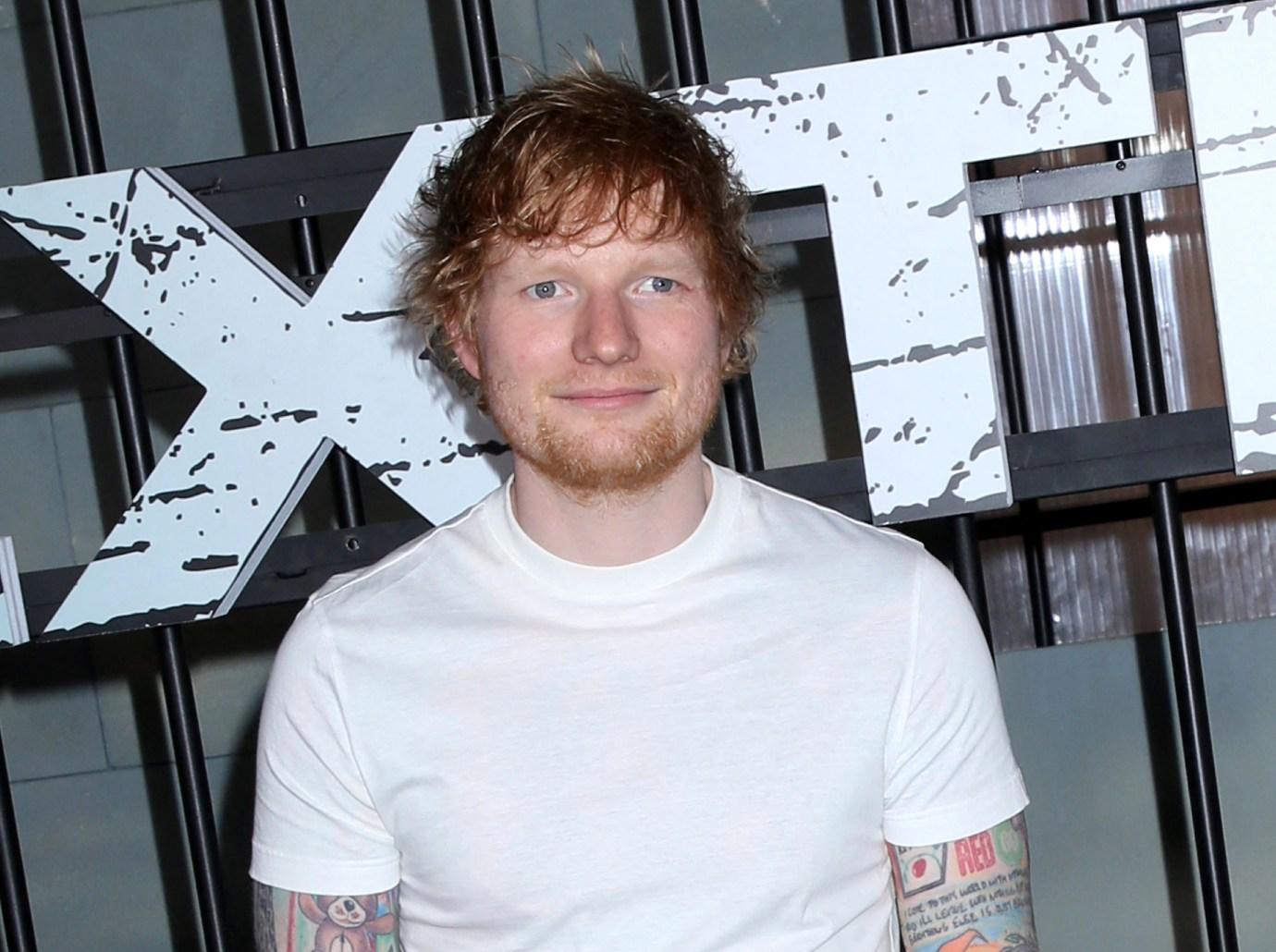 ed sheeran kisses wife cherry seaborn photo marital trouble new songs