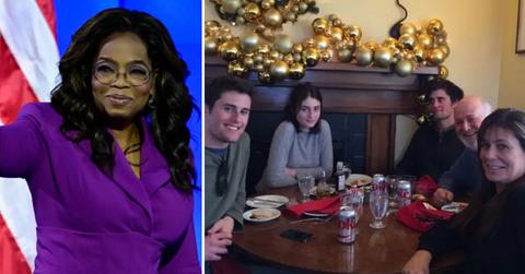 Composite photo of Oprah Winfrey and the Reiner family