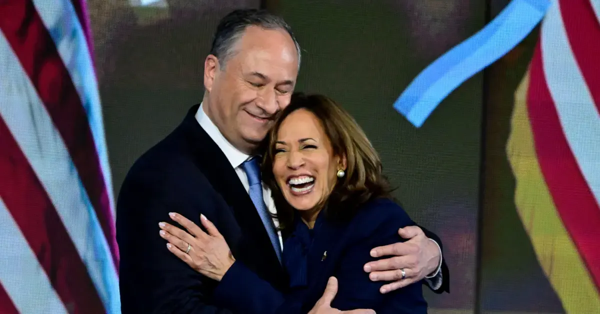 Image of Kamala Harris shares a close relationship with Doug Emhoff's children.