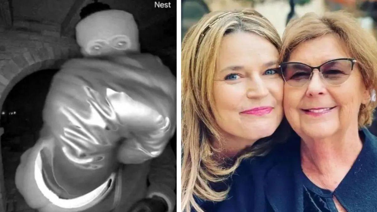 split photo of savannah guthrie with mom nancy guthrie and nancy's suspected kidnapper