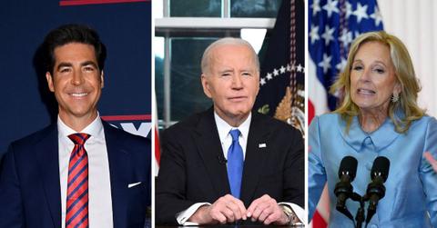 Composite photo of Jesse Watters, Joe Biden and Jill Biden