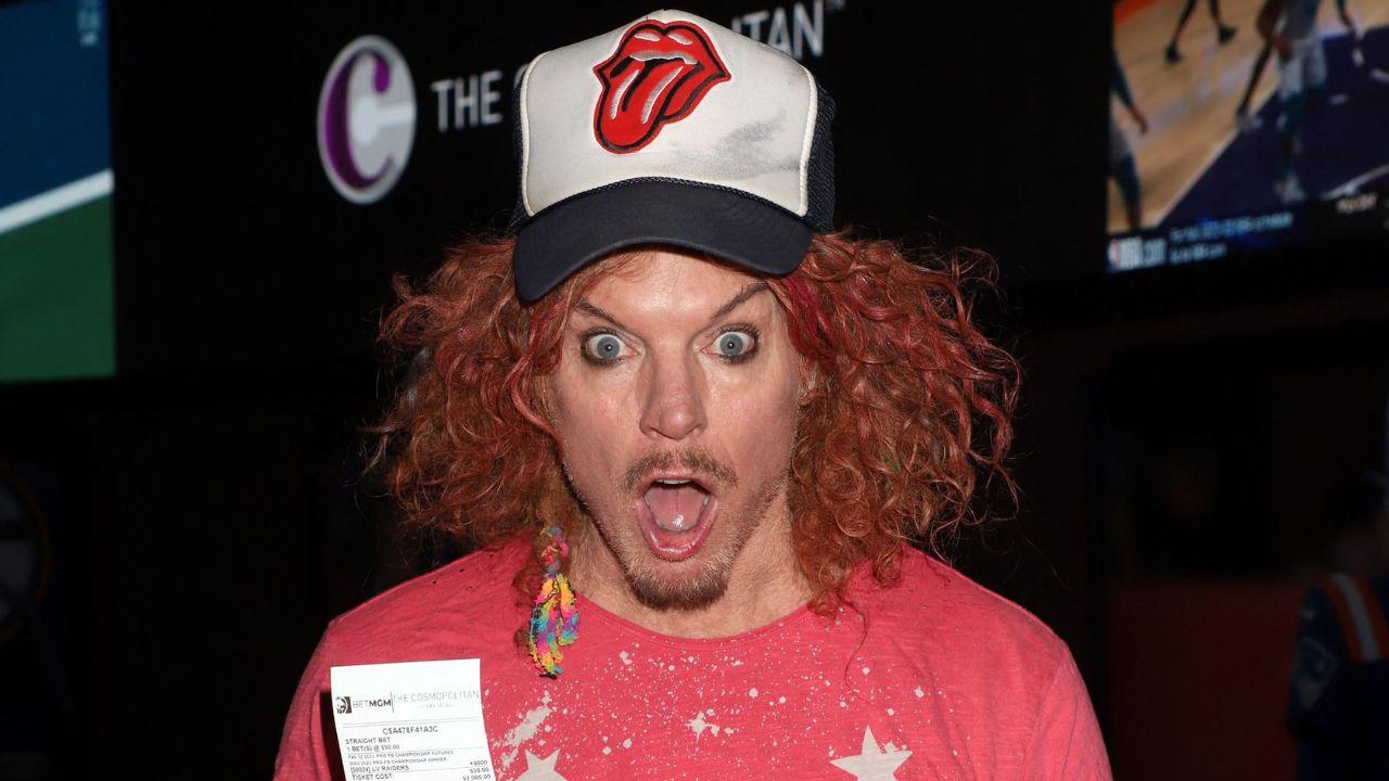 Image of Carrot Top’s Las Vegas performances were canceled following his hospitalization.