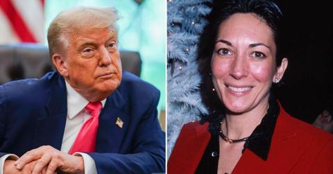 photo of Donald Trump and Ghislaine Maxwell