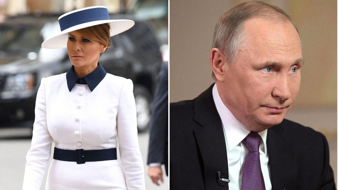Image of Melania Trump previously reached out to Vladimir Putin over children affected by the war.