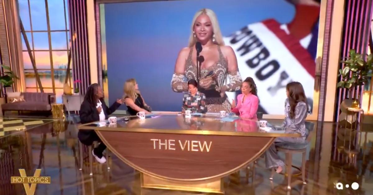 the view alyssa farah griffin concern kanye west bianca censori naked grammys