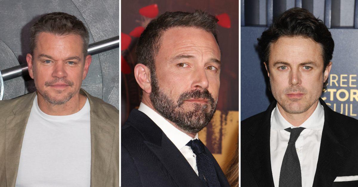 Composite photo of Matt Damon, Ben Affleck and Casey Affleck