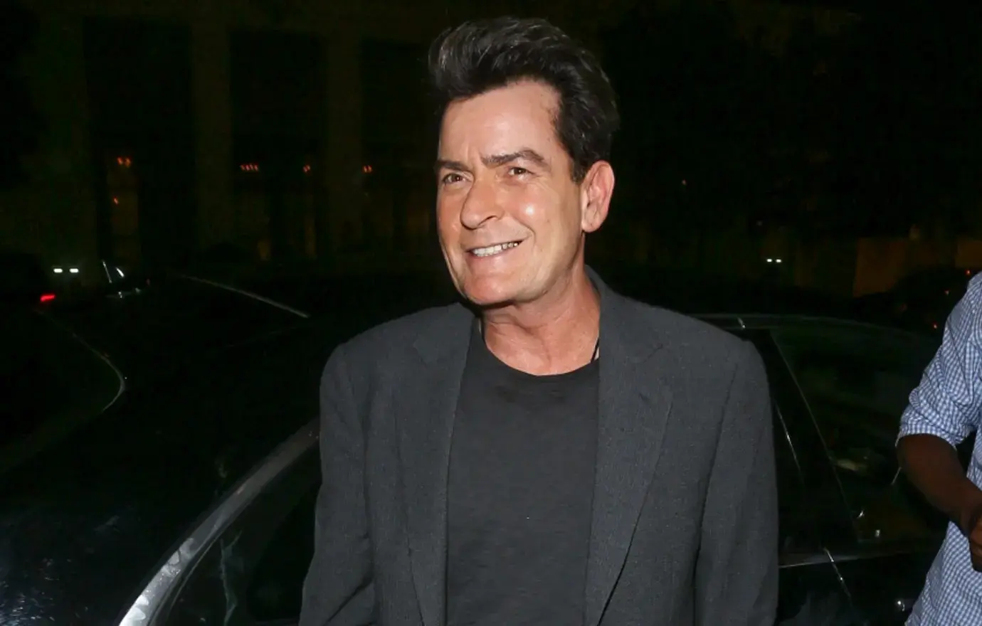 charlie sheen bandaged up super vulnerable attack neighbor