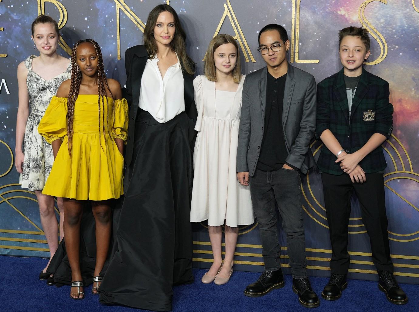 BEST ONLINE SOURCE ABOUT ANGELINA JOLIE on Instagram: 🆕 Angelina Jolie  and her kids Zahara & Pax arrive at JFK Airport after a quick trip to NYC  Date: July 2023 Creds to