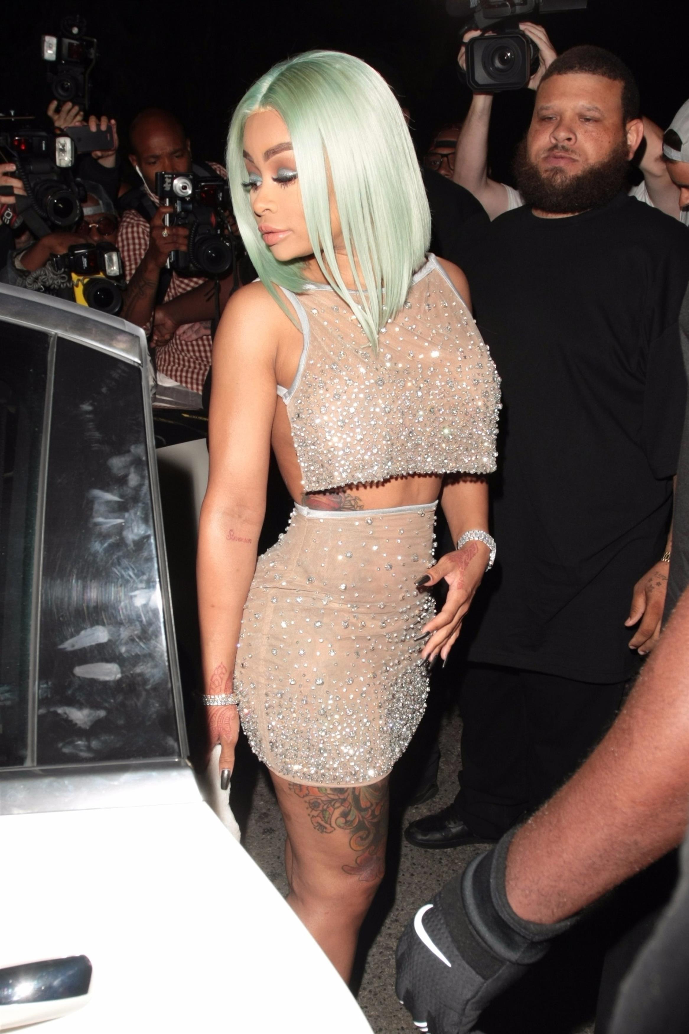 Blac Chyna parties at Ace of Diamonds strip club