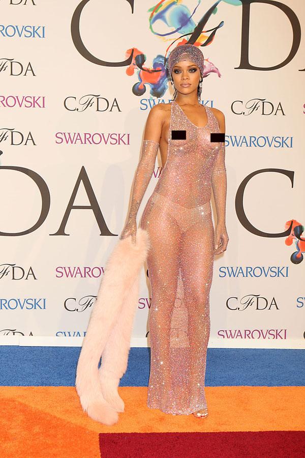 Rihanna nude CFDA