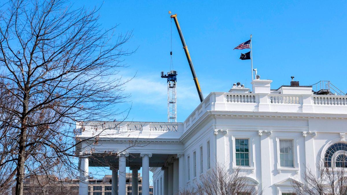 Photo of the East Wing destruction