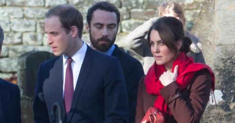 TRH The Duke and Duchess of Cambridge attended family Eucharist and Christmas Carols at St Marks Church, Englefield, Berkshire