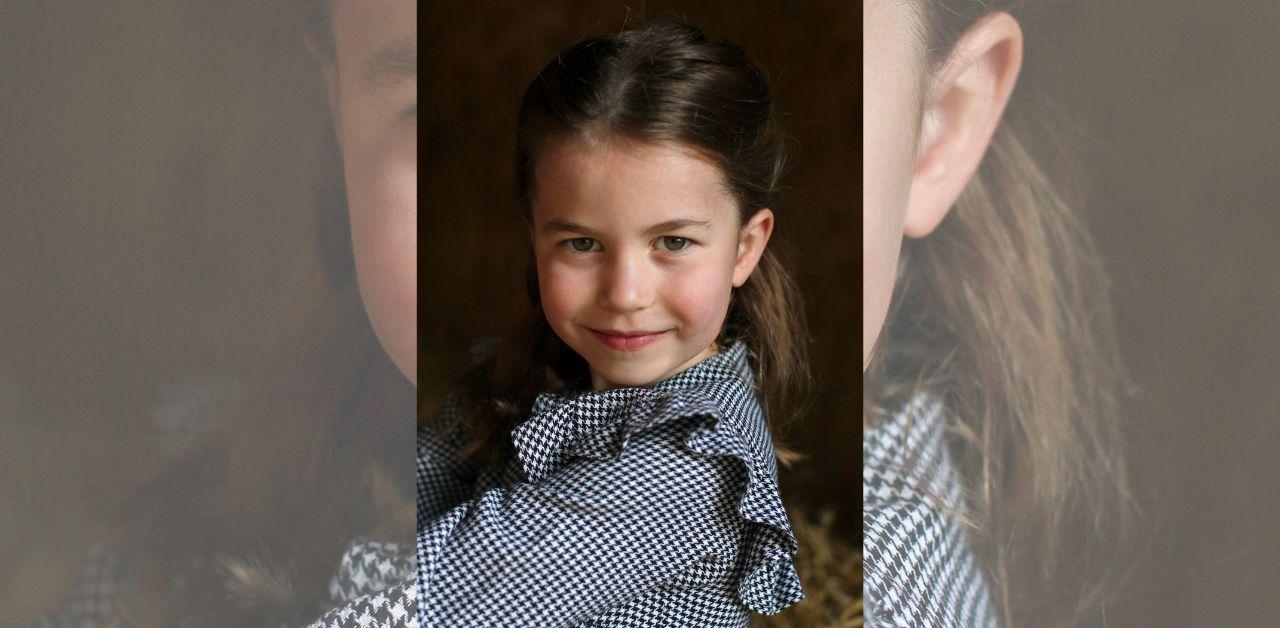 princess charlotte looks grown up birthday portrait taken kate middleton