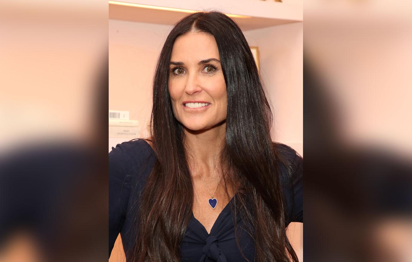 Demi Moore At ennifer Meyer Boutique opening party, Los Angeles, USA - 17 Oct 2018