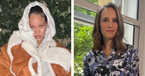 Photo of Rihanna and Natalie Portman.