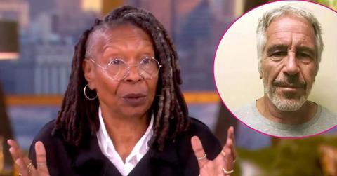 Composite photo of Whoopi Goldberg and Jeffrey Epstein