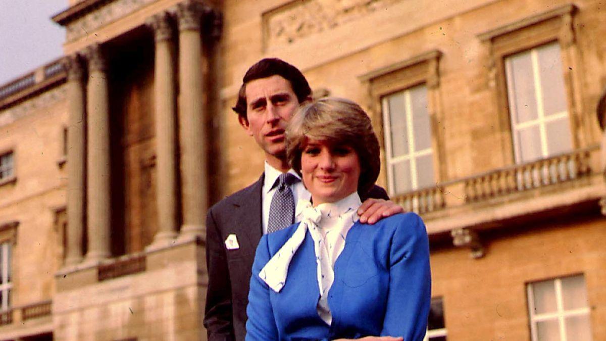 Photo of Princess Diana and King Charles.