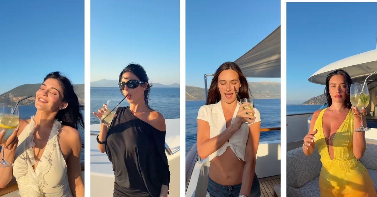 image of The girls did a TikTok viral glass to hand transition.