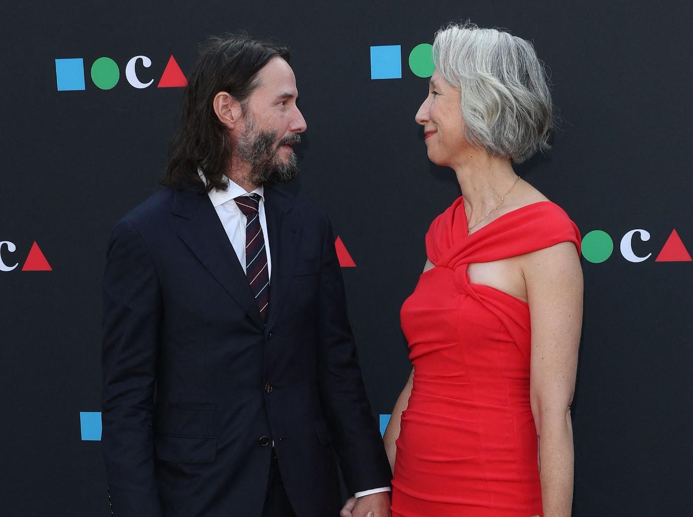 Keanu Reeves & Girlfriend Alexandra Grant Pack On PDA At Red Carpet