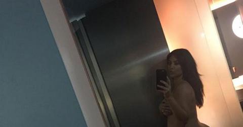 Kim kardashian naked pregnant nude baby bump