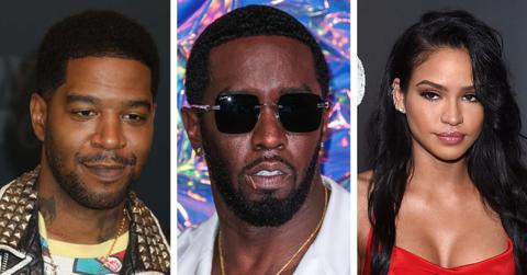 Photo of Kid Cudi, Sean 'Diddy' Combs and Cassie Ventura