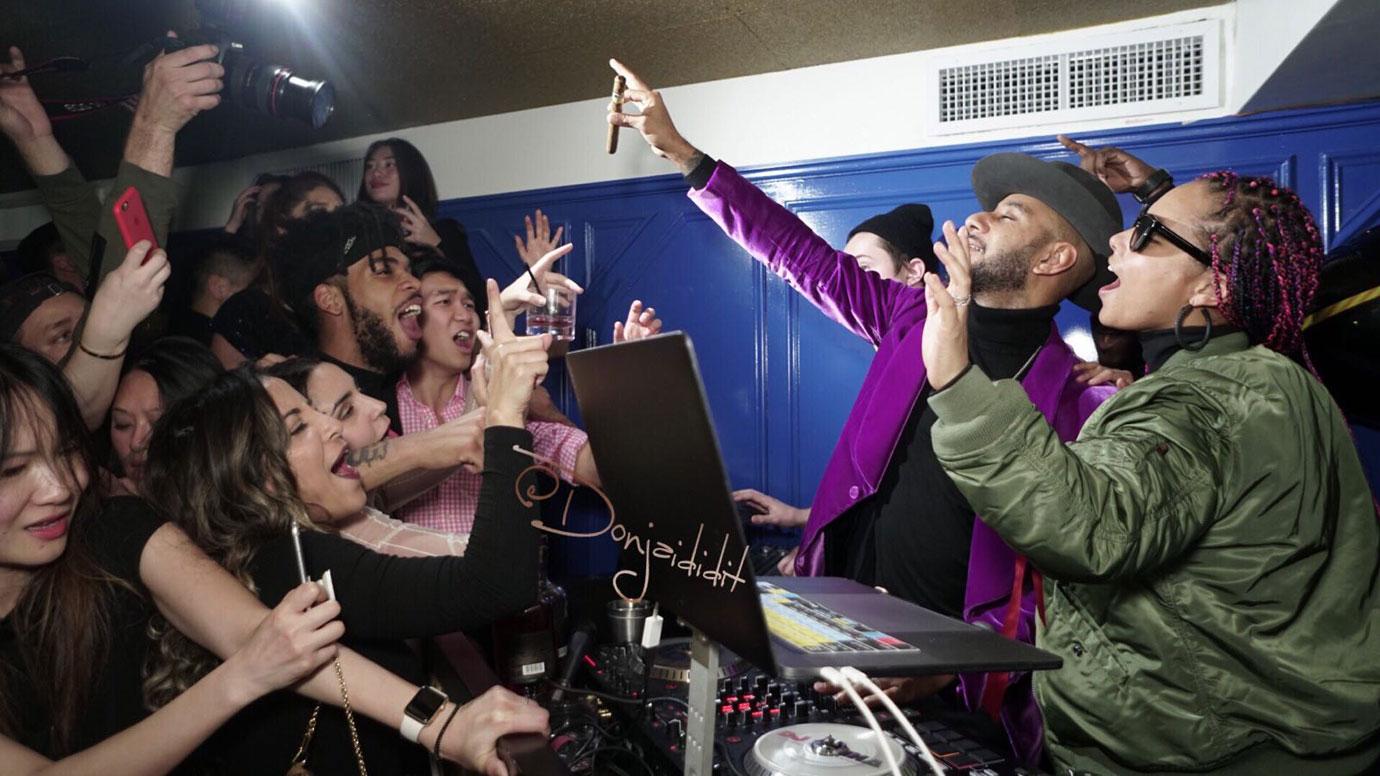 Swizz Beatz and Alicia Keys at Vandal Lounge New York City_Photo Credit, Courtesy of Vandal New York