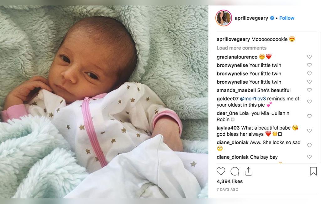 April Love Geary Shares Breastfeeding Snap Of Her With Daughter Lola