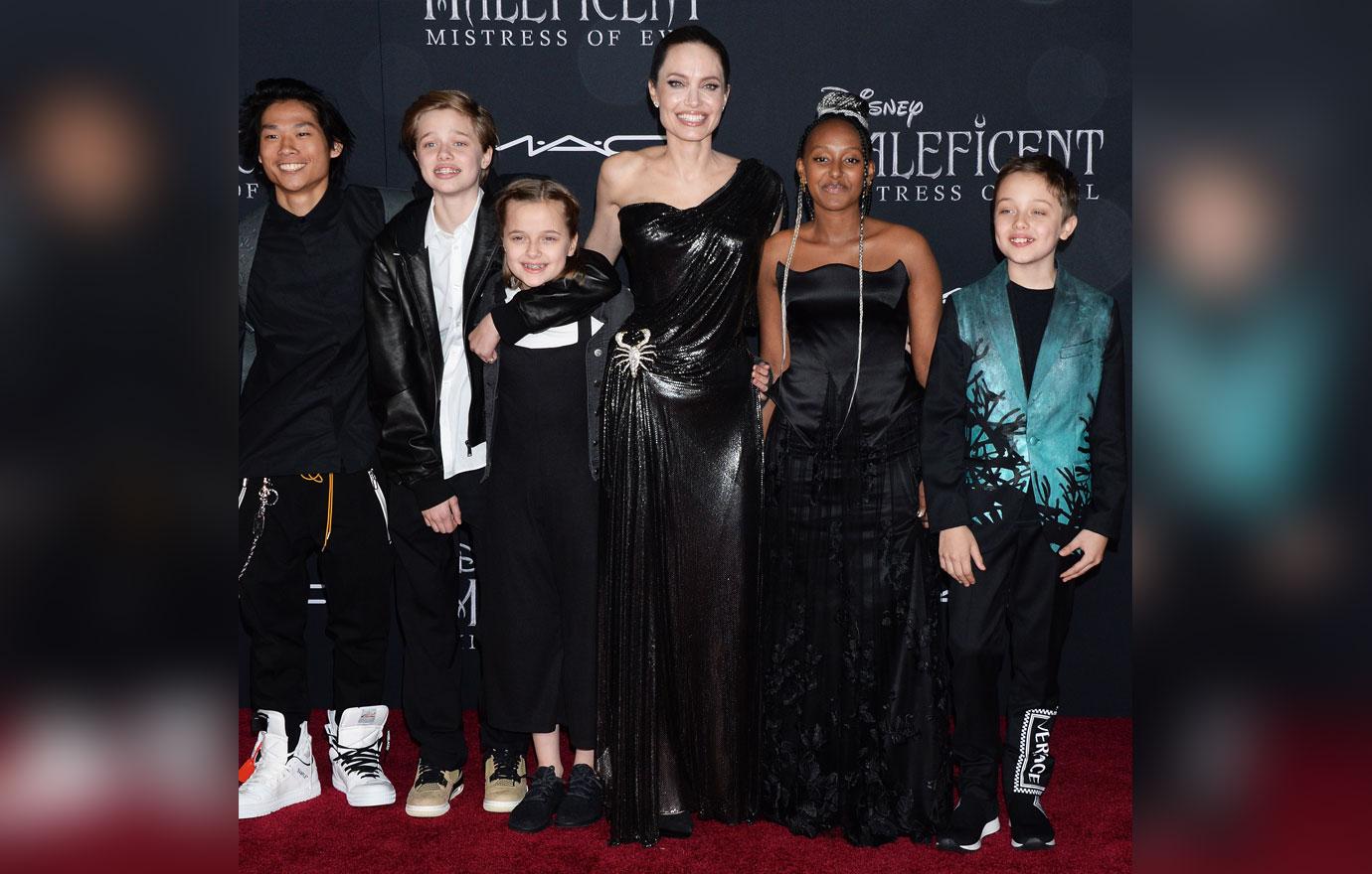 angelina jolie brad pitt kids through the years