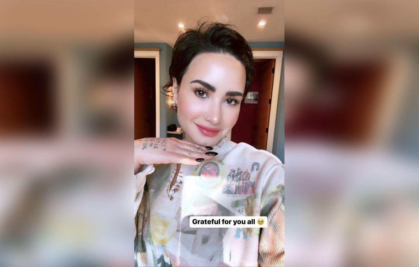 demi lovato gushes over new boyfriend jutes on thanksgiving