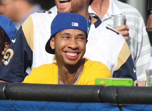 Tyga is a LA Rams fan