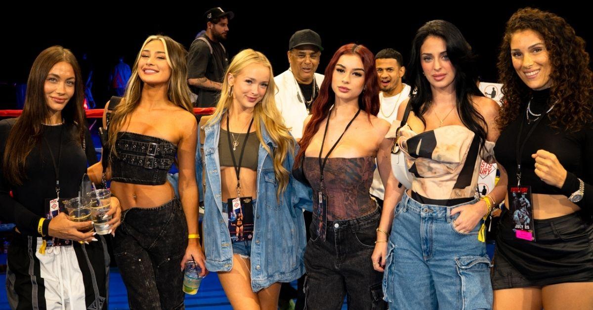 Camilla Araujo and Julia Filippo pictured with internet stars, McKinley Richardson, Celina Smith and Andie Elle.