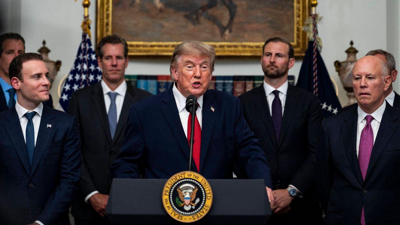 Image of Donald Trump claimed two firefighters lifted him away from a building near Ground Zero.