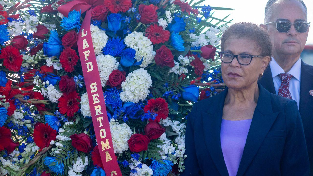 Image of Los Angeles Mayor Karen Bass issued a statement after the helicopter crash.