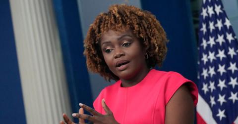 karine jean pierre gets into heated exchange with reporter