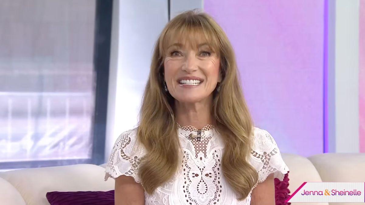 Image of John Zambetti watched Jane Seymour's interview from off camera.