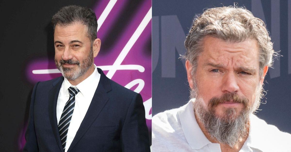 Composite Photos of Matt Damon and Jimmy Kimmel
