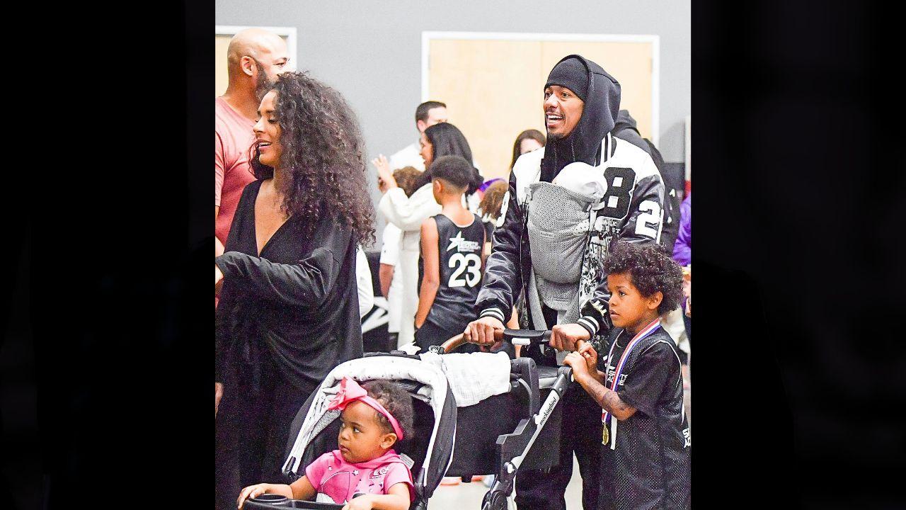 Image of Nick Cannon and some of his children.