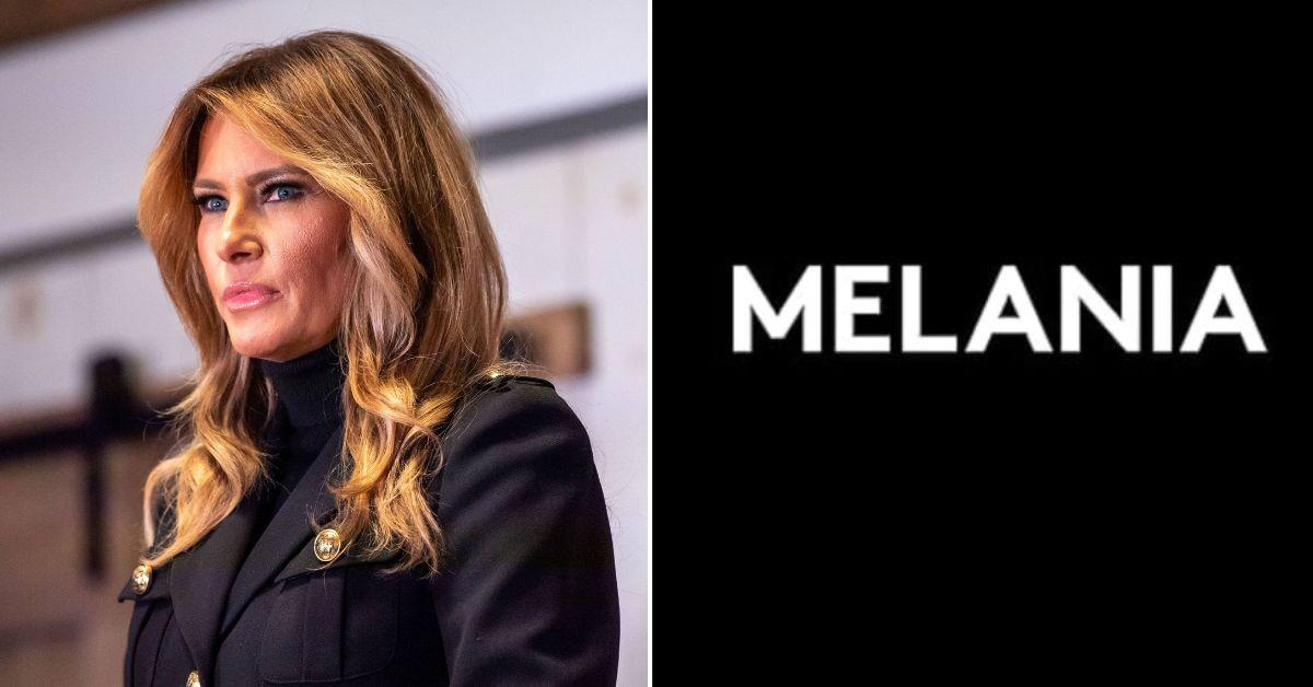 Composite photo of Melania Trump and her book cover