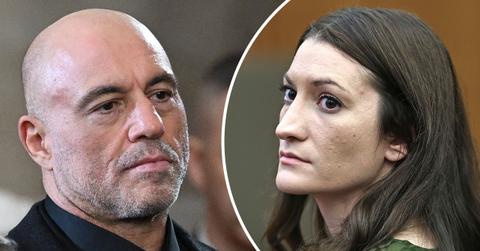 Composite photo of Joe Rogan and Lindsay Clancy.
