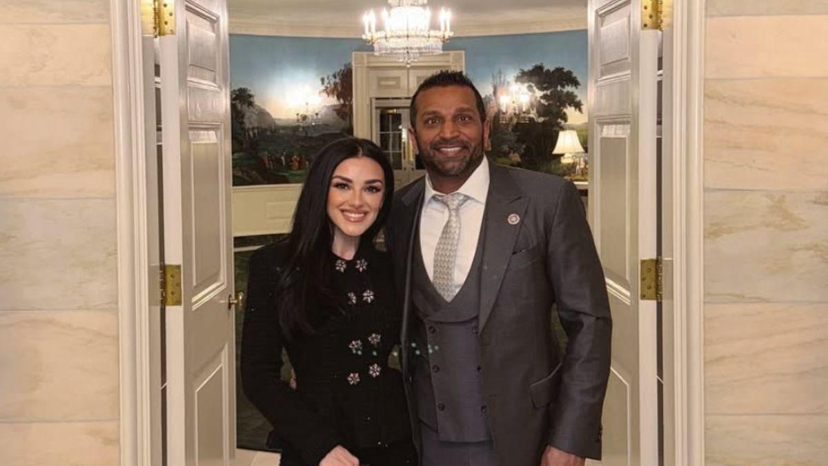 kash patel girlfriend holding hands Image 2