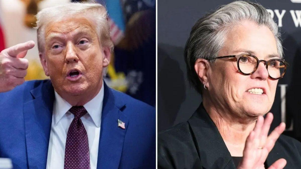 image of trump and Rosie o Donnell