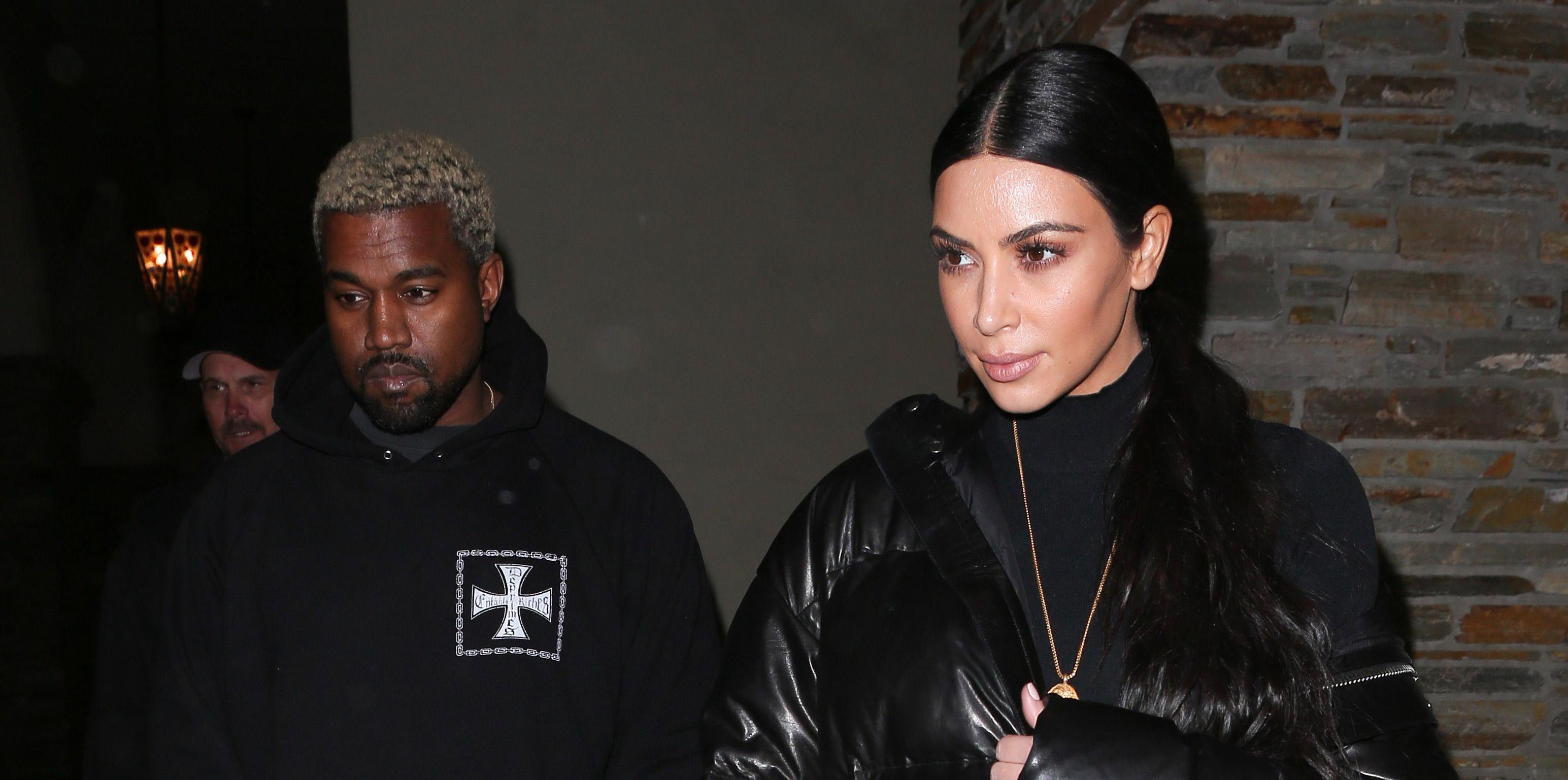 Kim Kardashian and Kanye West have a Night with the Family including Rob Kardashian