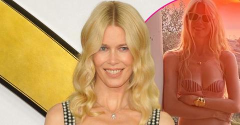 claudia schiffer ageless bikini photos