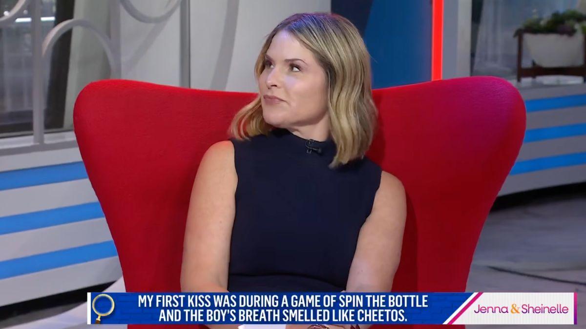 Image of Jenna Bush Hager's first kiss was during Spin the Bottle.