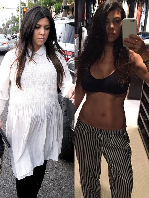 Kourtney kardashian mom bodies post baby body pregnancy akm